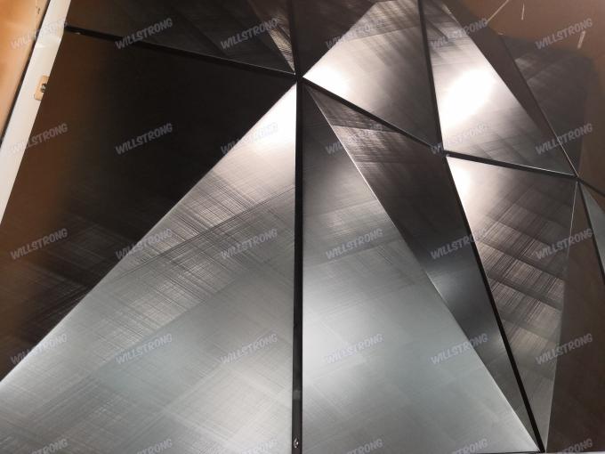 3D Samengestelde Comité van het Ontwerp Zwarte Aluminium met 0,4/0.5mm Dikke Vuurvast