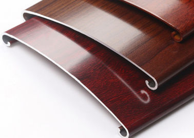 Interior Ceiling Decoration Aluminum Veneer Panel , Integrated Wood  Metal Panel