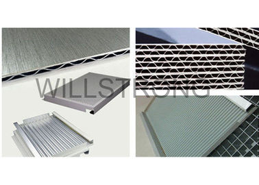 Strong Rigidity Rot Proof Corrugated Aluminium Sandwich Panel Width 1000mm